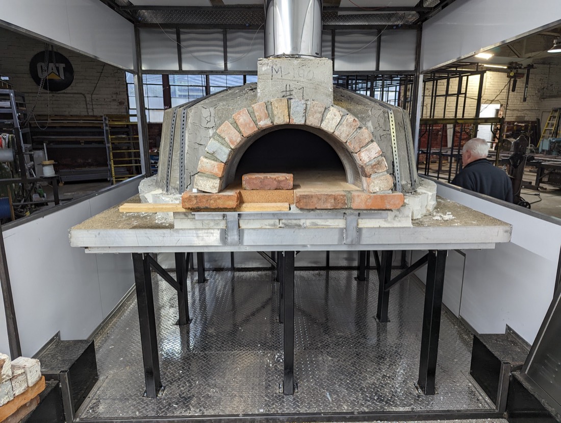 Finished brick arch