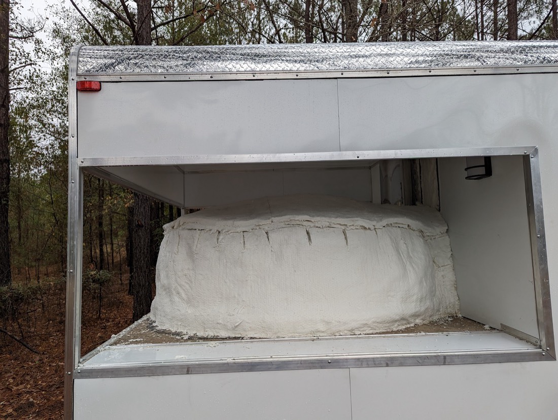 Ceramic fiber batting insulation